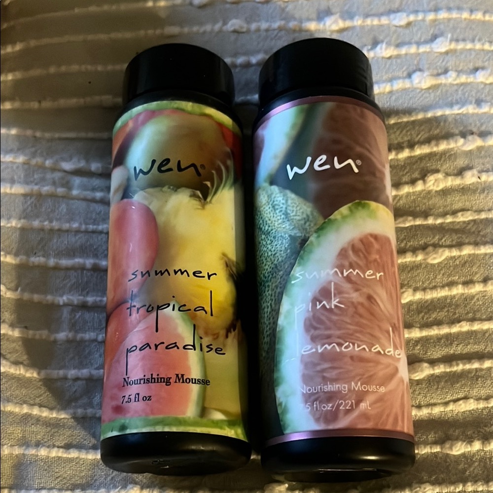 WEN Summer Tropical Paradise and Pink Lemonade Mousse Duo